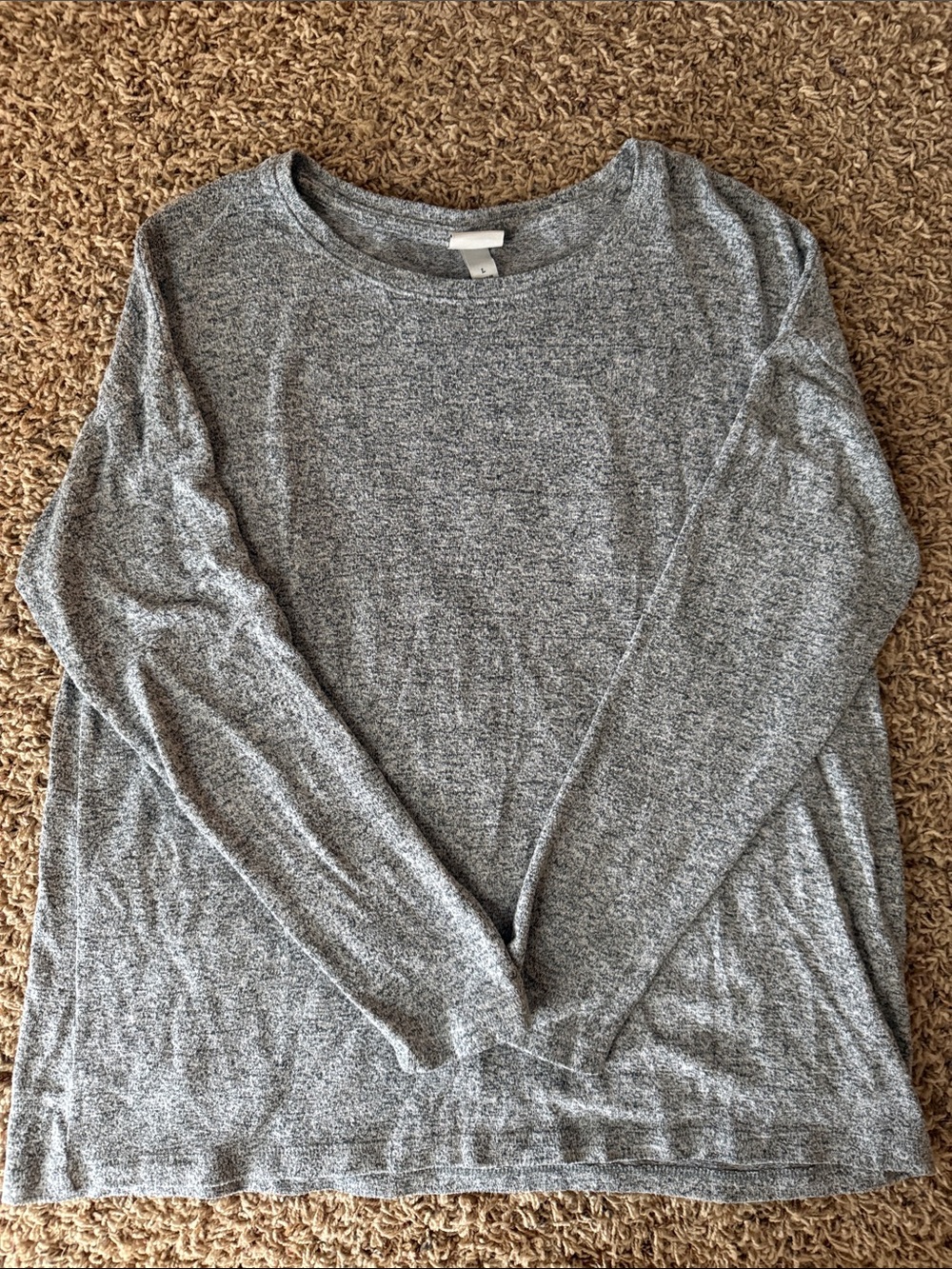 a new day Gray Long Sleeve Top